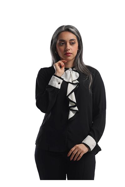 SUGA Ruffles Classic Blouse