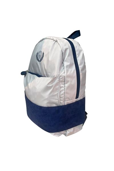 Fenerbahçe White Parachute Backpack with Tape Detail