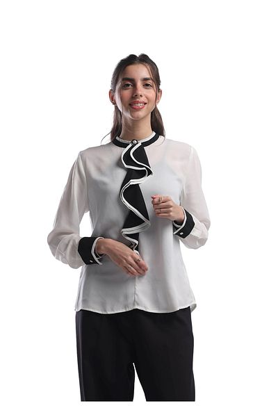SUGA Ruffles Classic Blouse