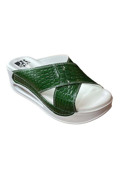 DRMOON Orthopedic sandals with straps, women, green