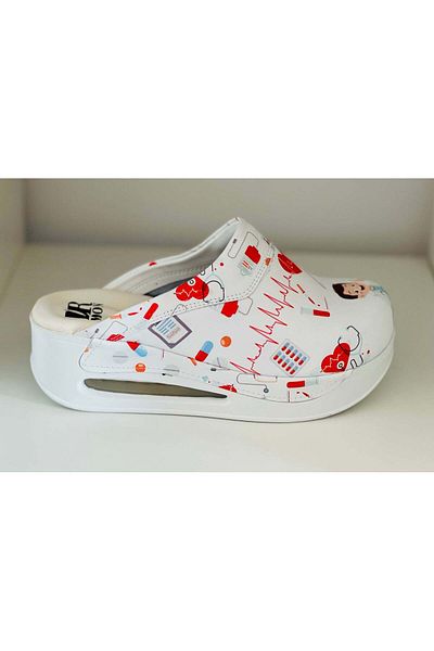 DRMOON White Women's Orthopedic Medical Clogs Airmax Alive