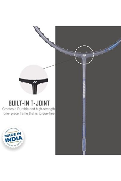 YONEX ASTROX ATTACK 9 BADMINTON RACKET STRUNG | G4 4U (MADE IN INDIA) - GUN METAL GREY