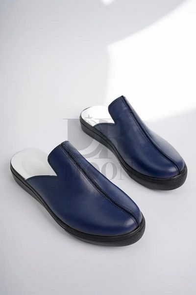 DRMOON Orthopedic Clogs, Navy Blue, Men - Comfort Flexi Model