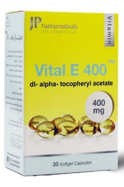 JAMJOOM PHARMA GP Vital E 400 mg 30 Capsules