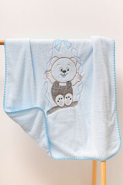 MAHFEL 100% Welsoft Thick Double Layer 1St Class Baby & Kids Blanket Blue