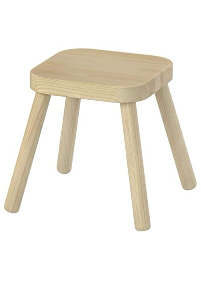IKEA Flisat çocuk taburesi, çam, 32x32x28cm