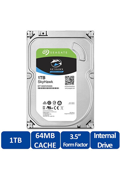 HAN TEK GÜVENLİK 3.5" 1 TB SKYHAWK ST1000VX005 SATA 3.0 5900 RPM HARD DİSK