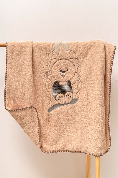 MAHFEL 100% Welsoft Thick Double Layer 1St Class Baby & Kids Blanket Brown