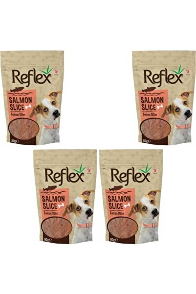 Reflex Somon Etli Dilim Köpek Ödülü 80 gr x 4 Adet