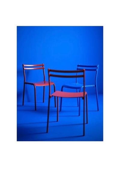 IKEA Genesön sandalye, metal kırmızı