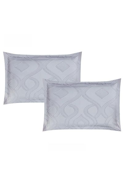 Red Rose Oscar Embroidered Microfiber Bedspread - Two Person, 7 Pieces Set
