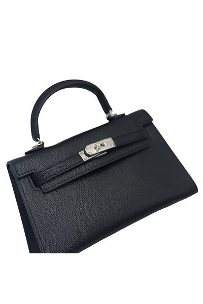 Generic Women's black handbag and shoulder bag with strap