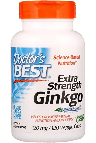 Doctor's Best ، (عبوة من 2) جينكو فائق القوة، 120 ملجم، 120 كبسولة نباتية