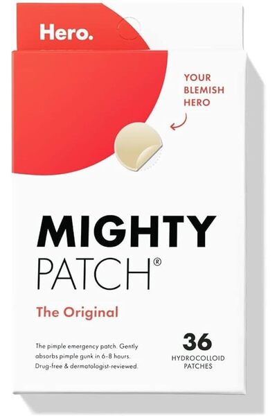 Mighty Patch الأصلي - رقعة علاج حب الشباب والبثور المائية الغروانية (36 قطعة)