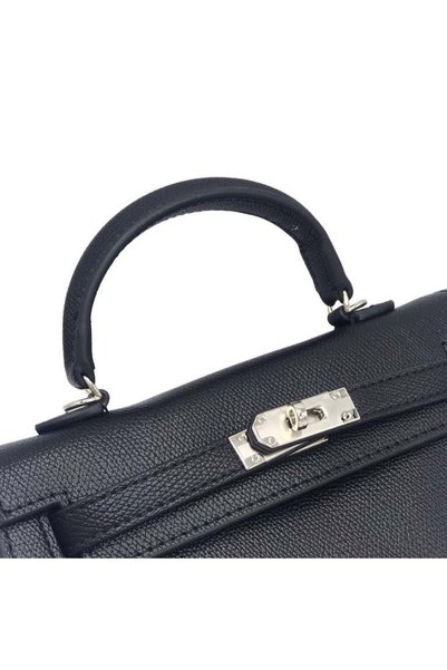 Generic Women's black handbag and shoulder bag with strap