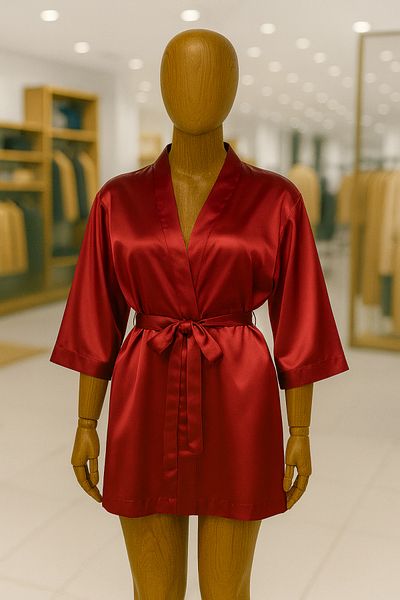 Loule Women's Clothing Belted Satin Nightdress Ol.N1.I0.002