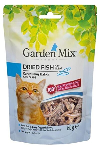 Gardenmix Garden Mix Kurutulmuş Balıklı Kedi Ödülü Maması 60 gr