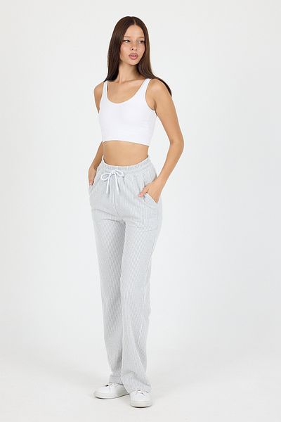 Miyalon Women S Waterway Striped Elasticated Wide Leg Pants Sweatpants – Summer Relaxed Style and Casual Chic