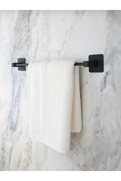 Genel Markalar Yapışkanlı tasarım uzun havluluk havlu askısı Siyah TR