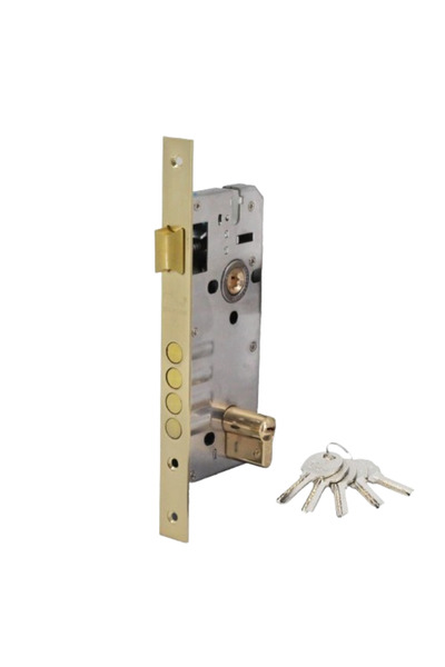 LOZAN Black Door Lock 4 Tongues 45 cm -