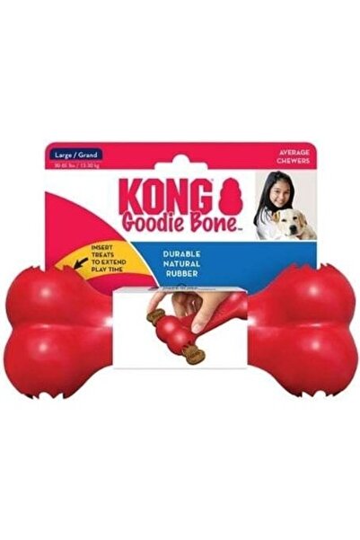 Kong Kemik Şeklinde Kauçuk Köpek Oyuncağı Large 21 cm Kırmızı