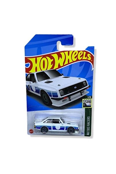 HOT WHEELS Hot Wheels Diecast Car, Ford Escort RS2000, 1:64, White