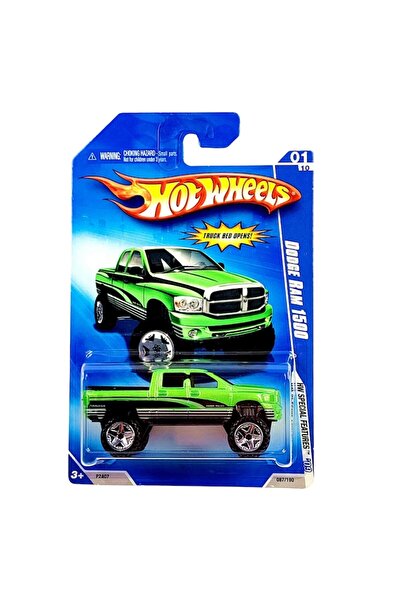 HOT WHEELS Masinuta Metalica Hot Wheels, Dodge RAM 1500, Colectia HW Special Features - Editia 2009, Verde, 1:6