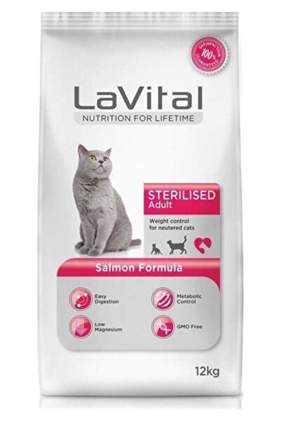 LaVital Somonlu Kısırlaştırılmış Kedi Maması 12 kg