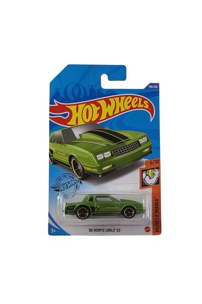HOT WHEELS Masinuta Metalica Hot Wheels, 86 Monte Carlo SS, Colectia Muscle Mania - 2020, Verde, 1:64