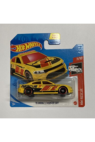 HOT WHEELS Masinuta metalica Hot Wheels, '15 Dodge Charger SRT, Colectia 2021, 1:64, Galben