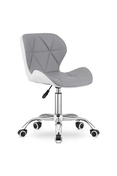 Mercaton Scaun de birou, Mercaton, Avola, pivotant, piele, gri și alb, 47.555...
