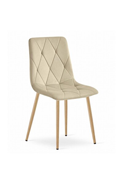 Mercaton Scaun bucatarie/living, Mercaton, Libra, catifea, metal, bej deschis...