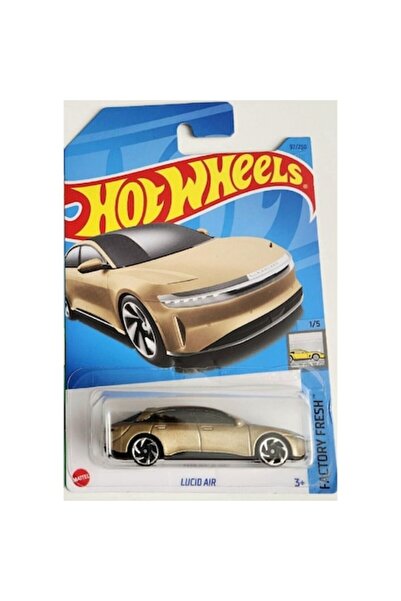 HOT WHEELS Masinuta metalica Hot Wheels, Lucid Air, Auriu, 1:64