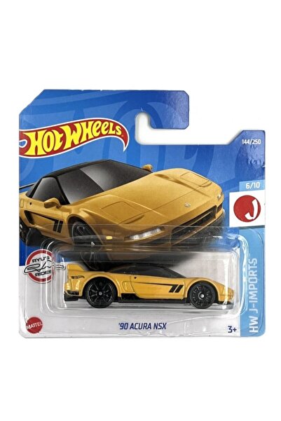 HOT WHEELS Masinuta Metalica Hot Wheels, 1990 Honda Acura NSX, Galben, 1:64