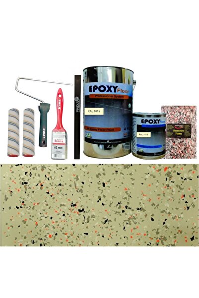 OEM Kit Complet Vopsea Epoxidica Crem Orange Granite