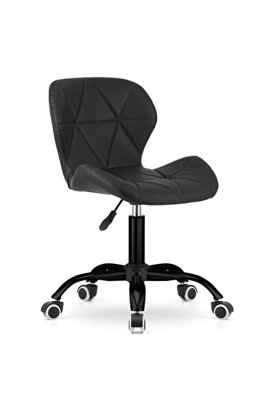 Mercaton Scaun de birou, Mercaton, Noto, piele, negru, 53,5x57x87 cm