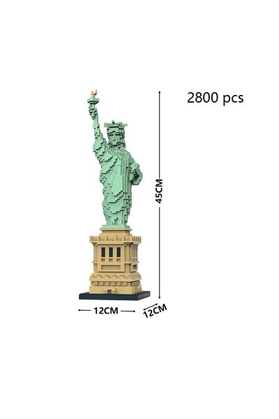 Choice1 in bag Statue of Liberty KNEW BUILT Capitol City Construction White House Micro Building Blocks US M