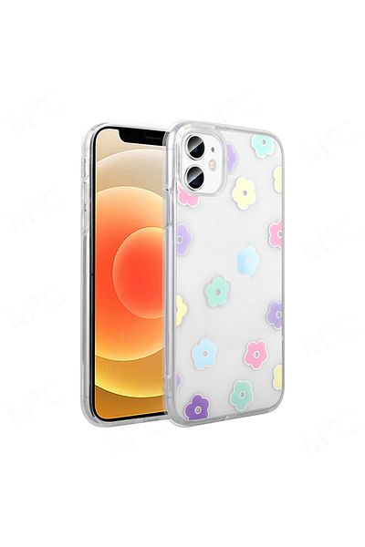 Nezih Case Apple iPhone 11 Case Transparent Figured Hard Cover