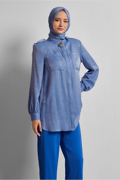 Alvina Brooch Detail Tunic 20747