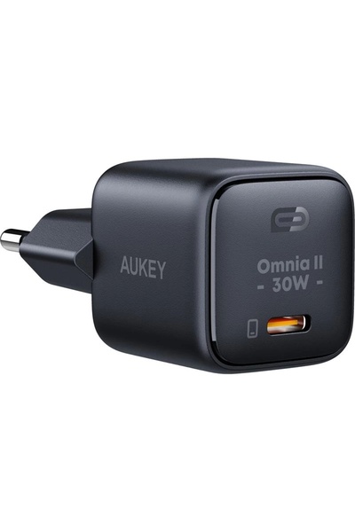 Genel Markalar Aukey Pa-b1l-bk 30w Omnia Iı Mini Gan Type-c Pd Şarj Adaptörü