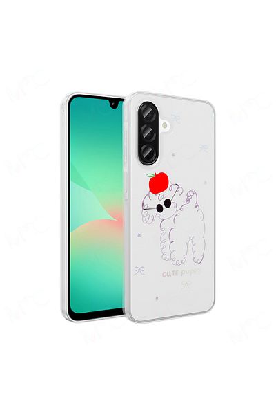Nezih Case Samsung Galaxy A26 Case Transparent Figured Hard Cover