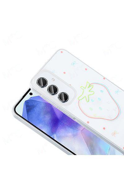 Nezih Case Samsung Galaxy A16 Case Transparent Figured Hard Cover