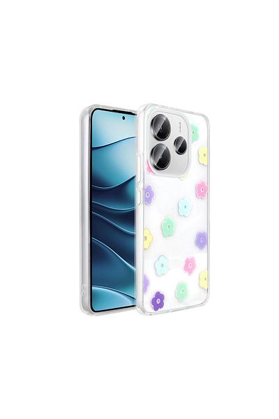 Nezih Case Xiaomi Redmi Note 14 4g Case Transparent Figured Hard Cover