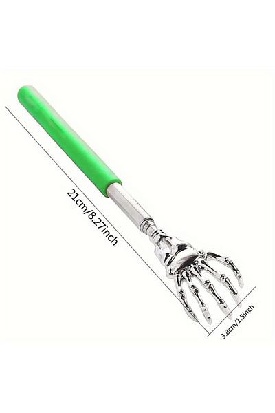 DUTRIEUX GZBQR-LvS Adjustable Stainless Steel Back Scratcher with Retractable Claw for Portable and Convenien
