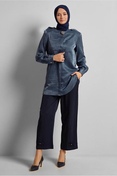 Alvina Brooch Detail Tunic 20747