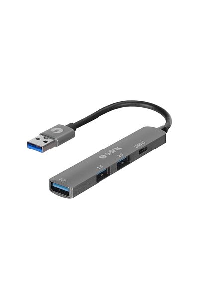 S-LINK Sw-U322, Usb3.0 to 2Xusb 2.0, 1Xusb3.0, 1Xtype-C, Metal, USB Hub