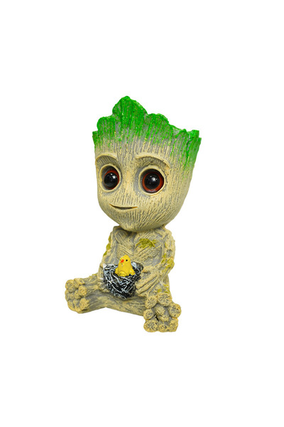 OEM Ornament Acvariu Trunchi de Copac cu Floare Galbenă | Accesoriu Premium p...