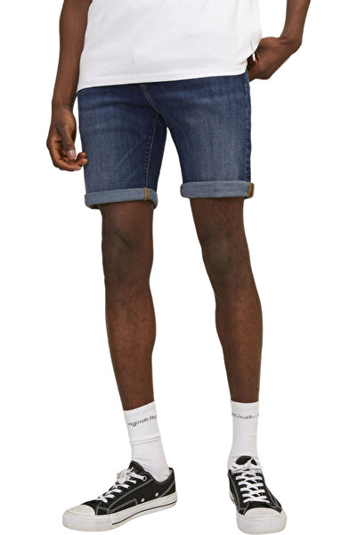 Jack & Jones Σορτς JACK & JONES Rick Fox - 12250489-Μπλε Τζιν