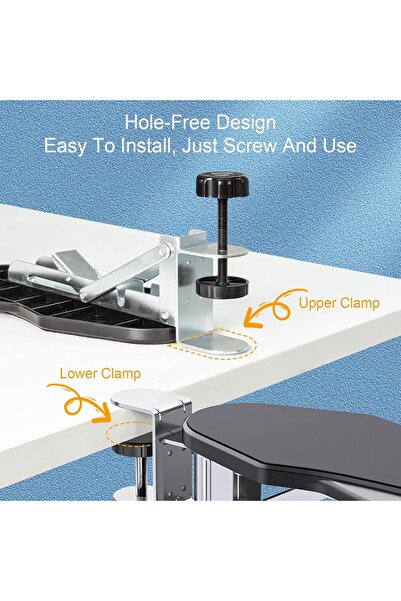 KidLe Computer Arm Rest for Desk, Adjustable Arm Rest Support for Computer Desk Ergonomic Arm Rest