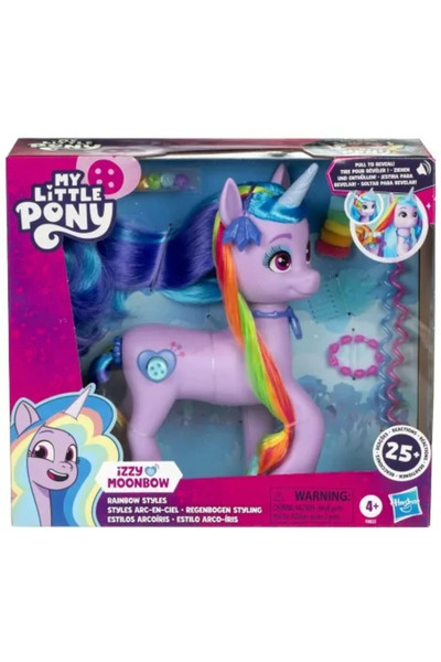 JollyMag Účesy Můj malý poník Izzy s měsíční a duhovou mašličkou
